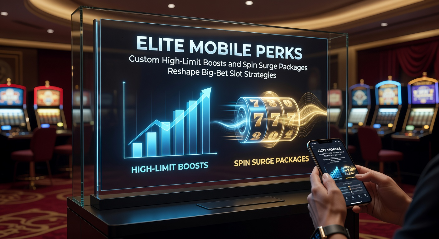 Dynamic graphic of spin surge package exploding on a mobile device, with cascading free spins and high-limit bet overlays