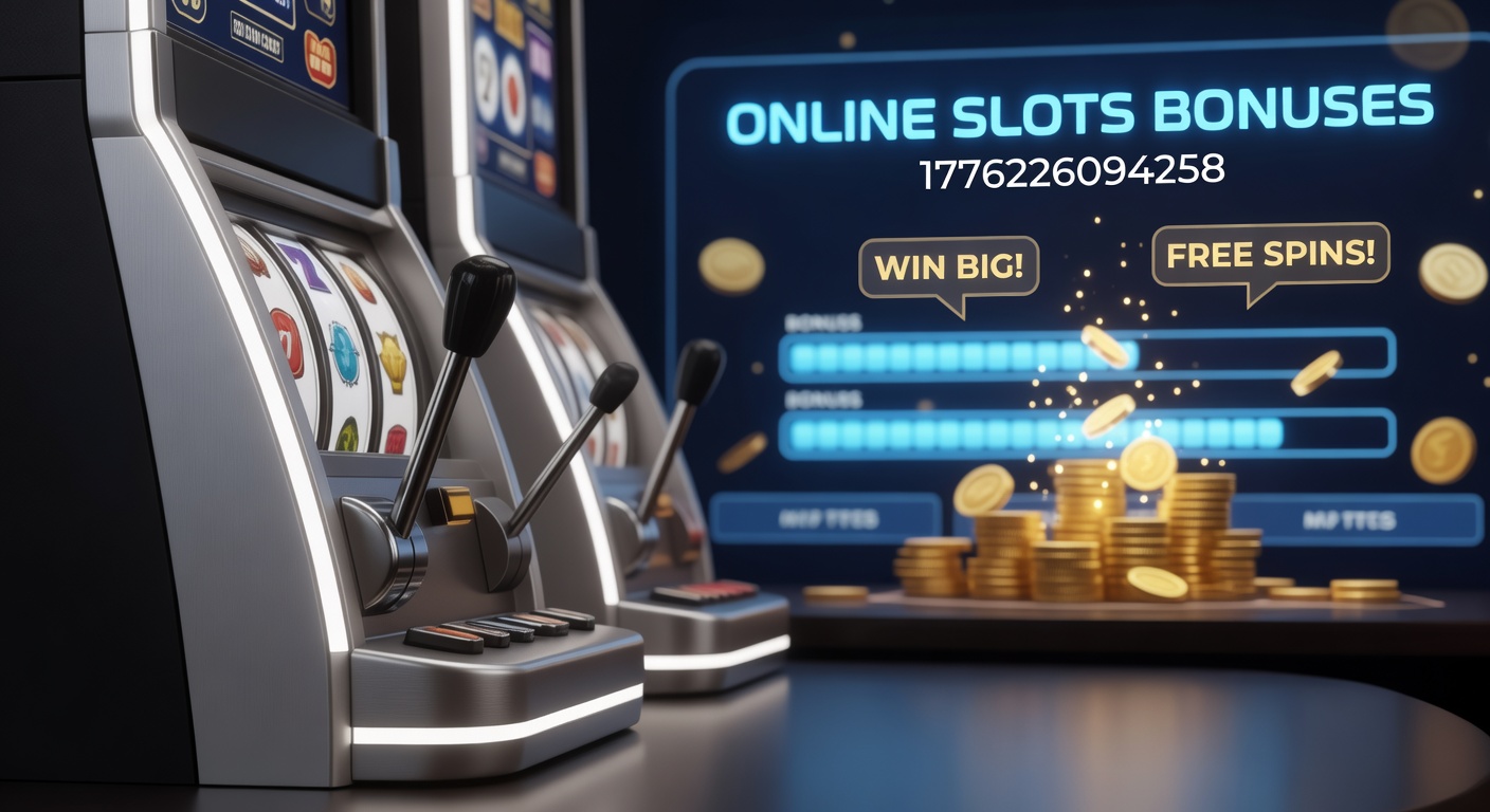Animated graphic of a bonus vault unlocking with cascading coins, free spins, and wagering meters, capturing the excitement of online slots rewards