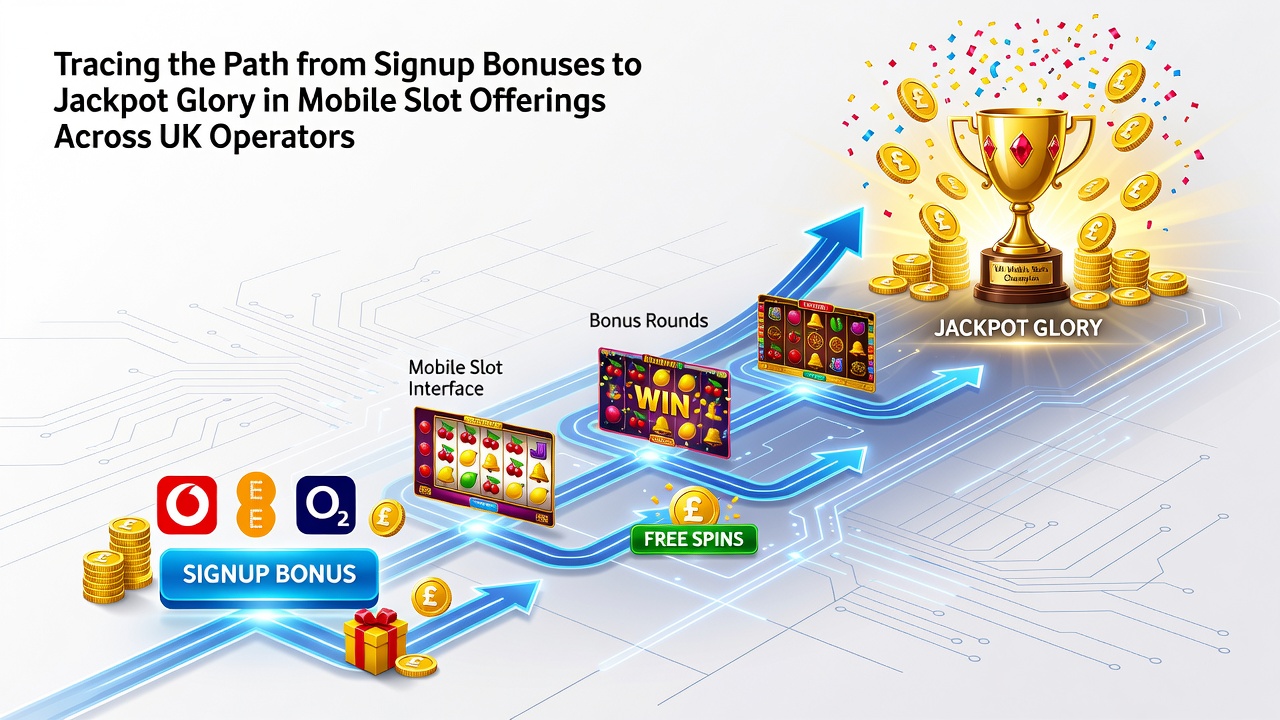 Player progression screen highlighting free spins conversion into jackpot-eligible bets on a UK mobile slot app