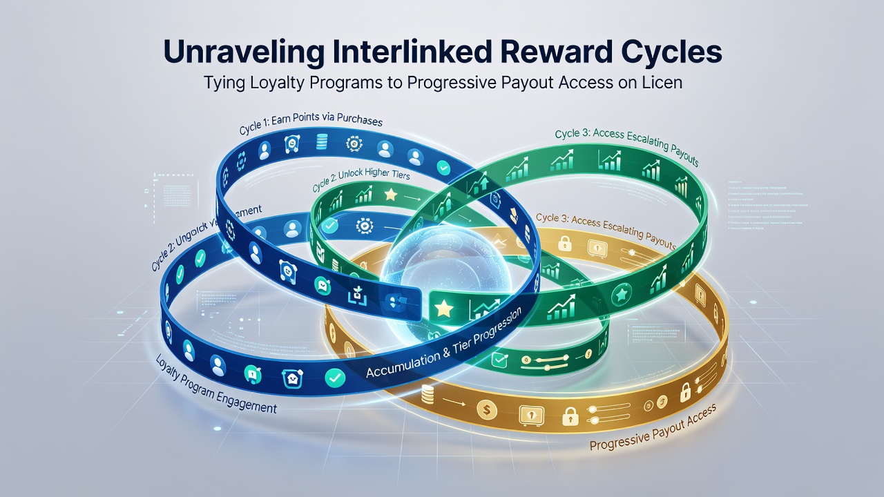 Infographic illustrating loyalty point flow into progressive jackpot meters on mobile devices